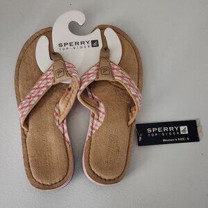 NWT Sperry Monterey Rose Pink Flip Flop - Size 6 M